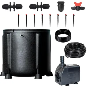 Automatic Drip Irrigation Kits with 13 Gallon Foldable Reservoir and 15W Upgraded Water Pump, Autopot Watering Systems with 8 Drip Emitters, Self Watering System for Plants Indoor