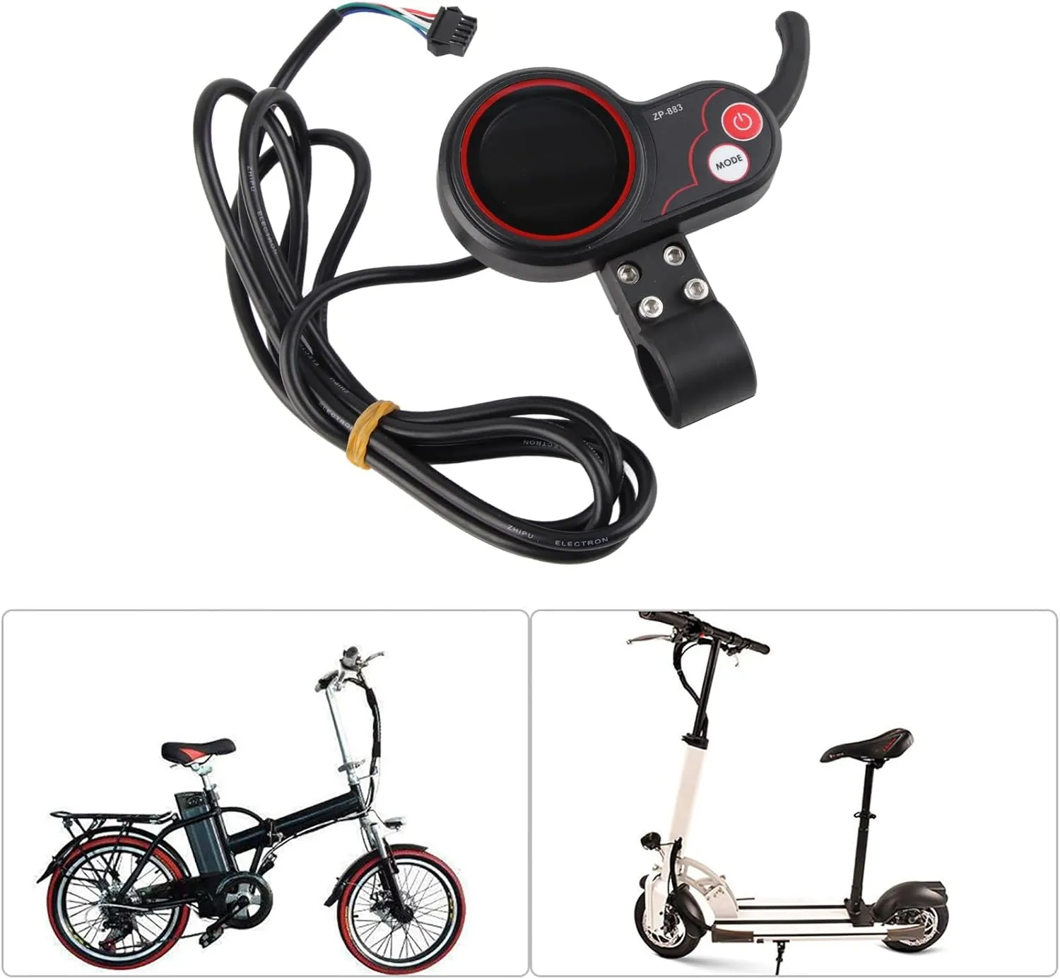 AYNEFY Eletric Scooter Controller with LCD Display,Controller LCD Display Control Panel with Shift Switch Accessory for Electric Bike Scooter