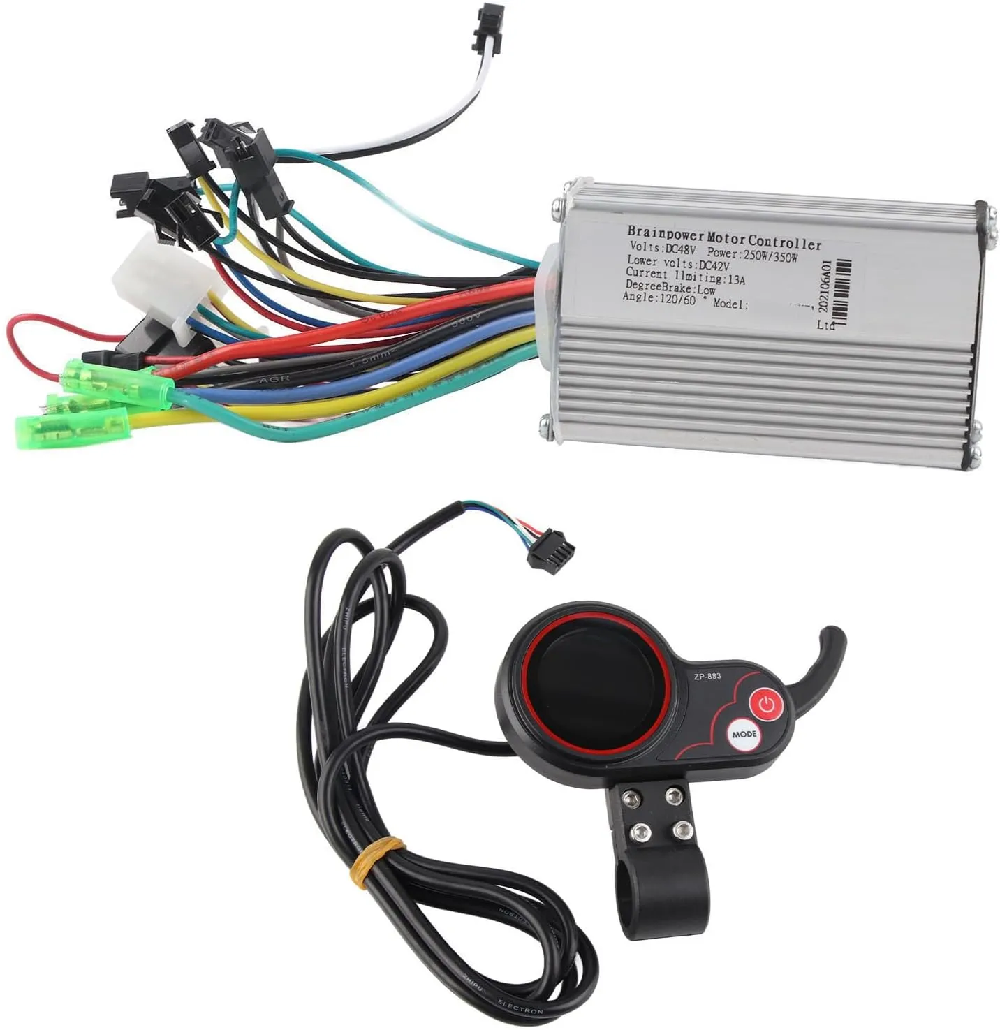 AYNEFY Eletric Scooter Controller with LCD Display,Controller LCD Display Control Panel with Shift Switch Accessory for Electric Bike Scooter