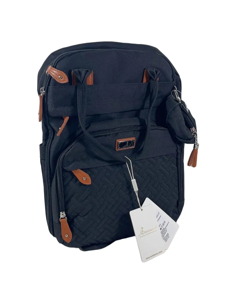 BabbleRoo Diaper Bag Backpack, XL Original, Black