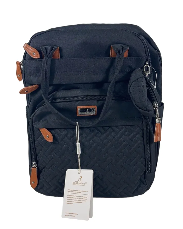 BabbleRoo Diaper Bag Backpack, XL Original, Black