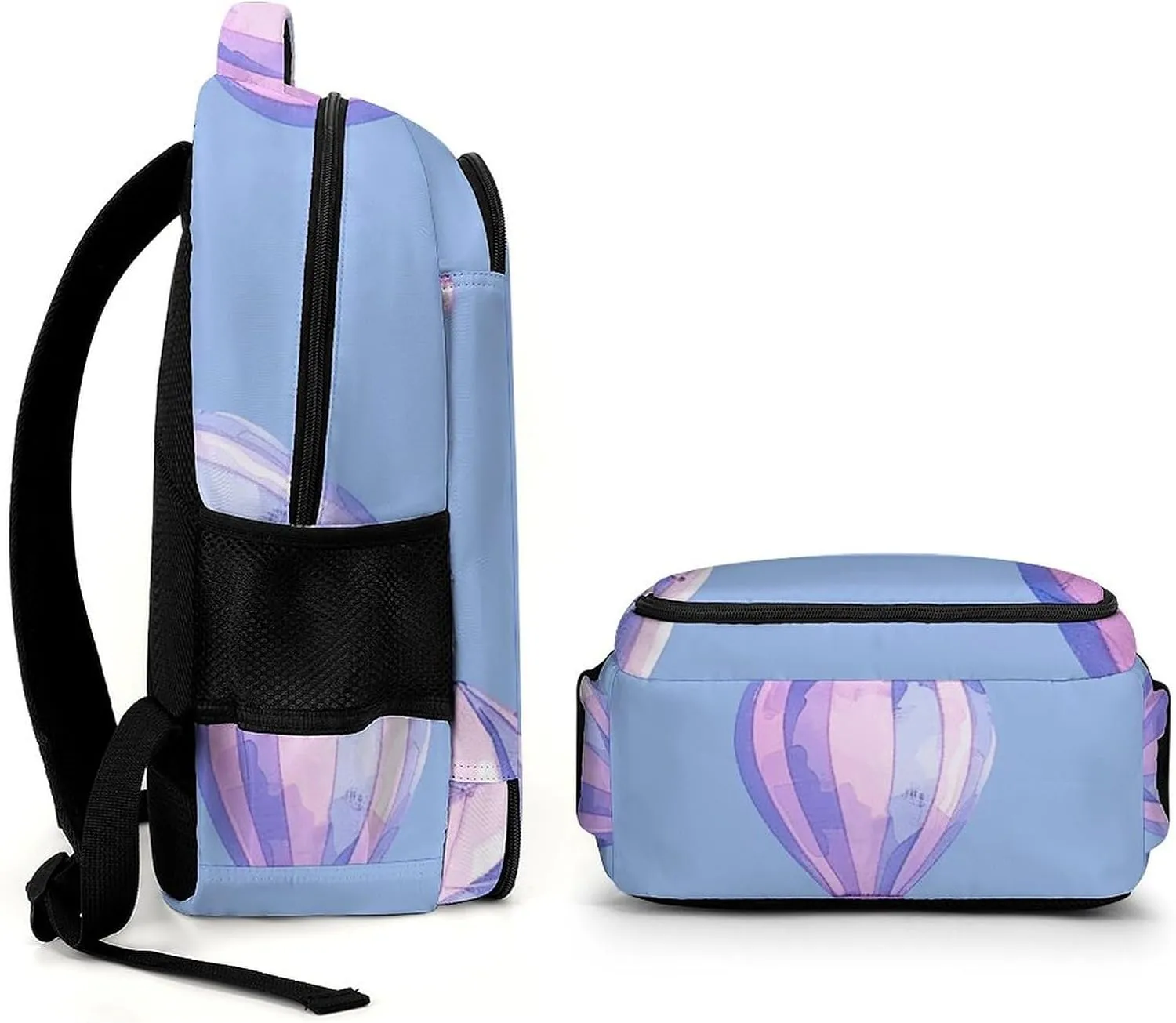Backpack for Men Women Laptop Backpack Blue Hot Air Balloon Casual Daypack Laptop Bag for Travel