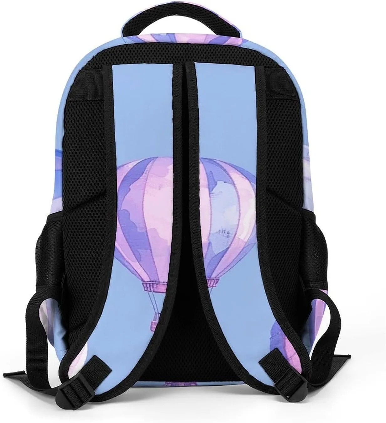 Backpack for Men Women Laptop Backpack Blue Hot Air Balloon Casual Daypack Laptop Bag for Travel