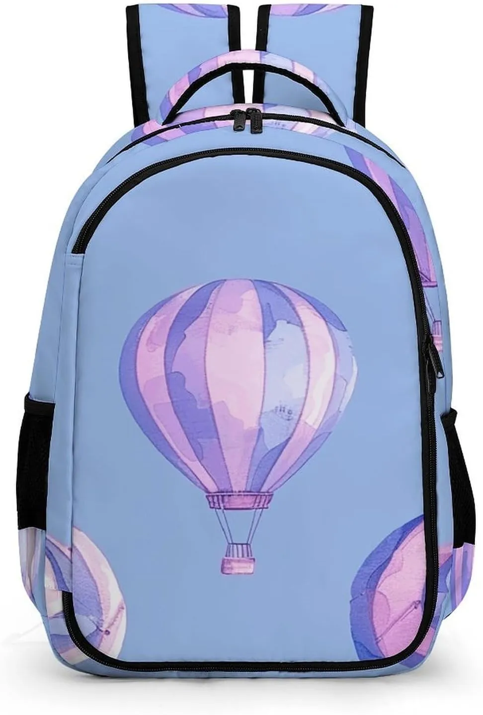 Backpack for Men Women Laptop Backpack Blue Hot Air Balloon Casual Daypack Laptop Bag for Travel