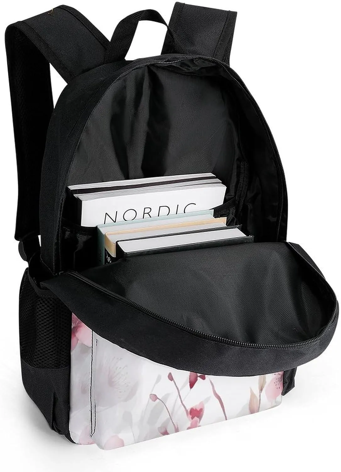 Backpack for Men Women Laptop Backpack Hand Drawn Flowers Casual Daypack Laptop Bag for Travel
