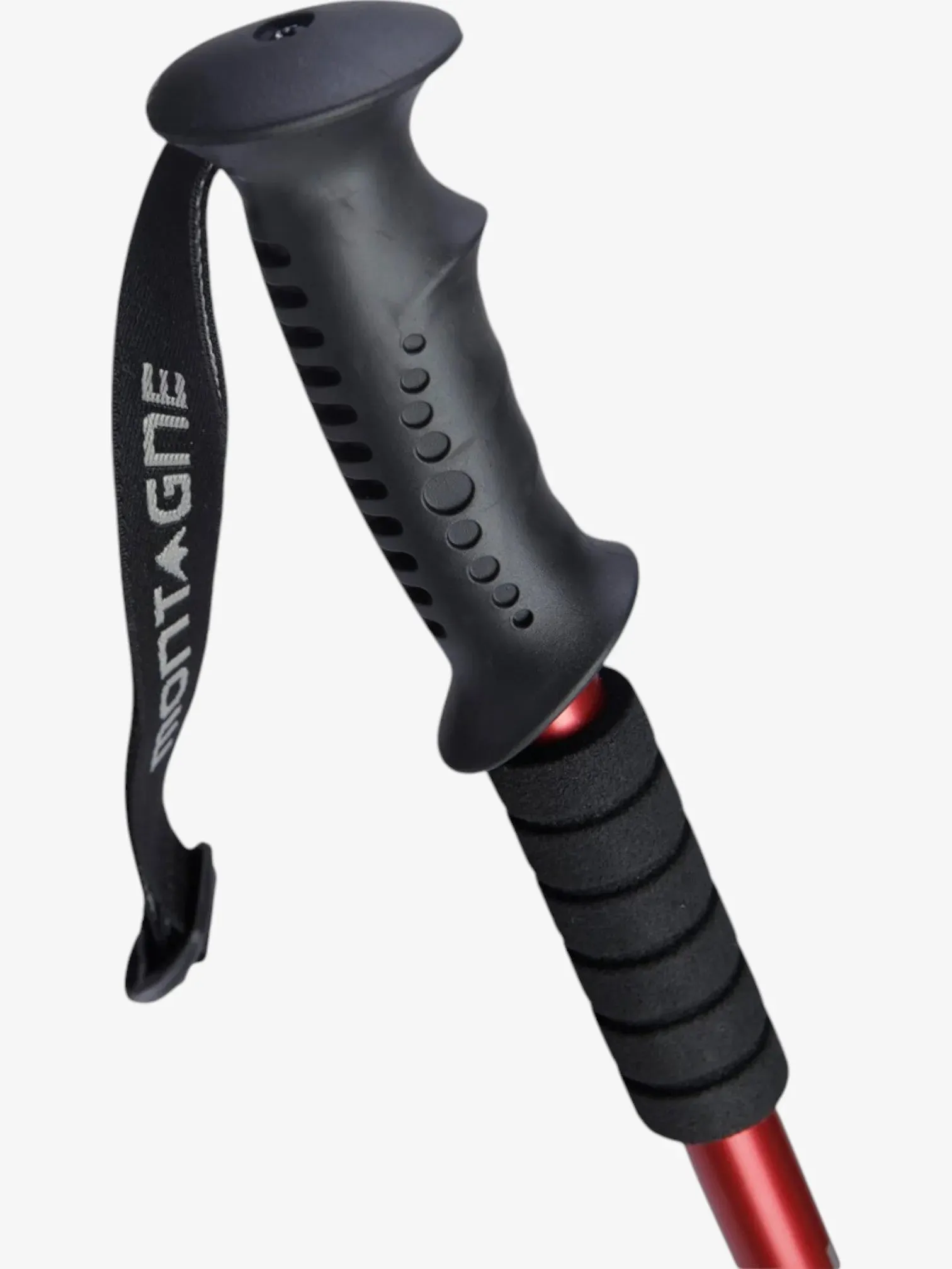 Baston Telescopico Montagne Trekking Rojo