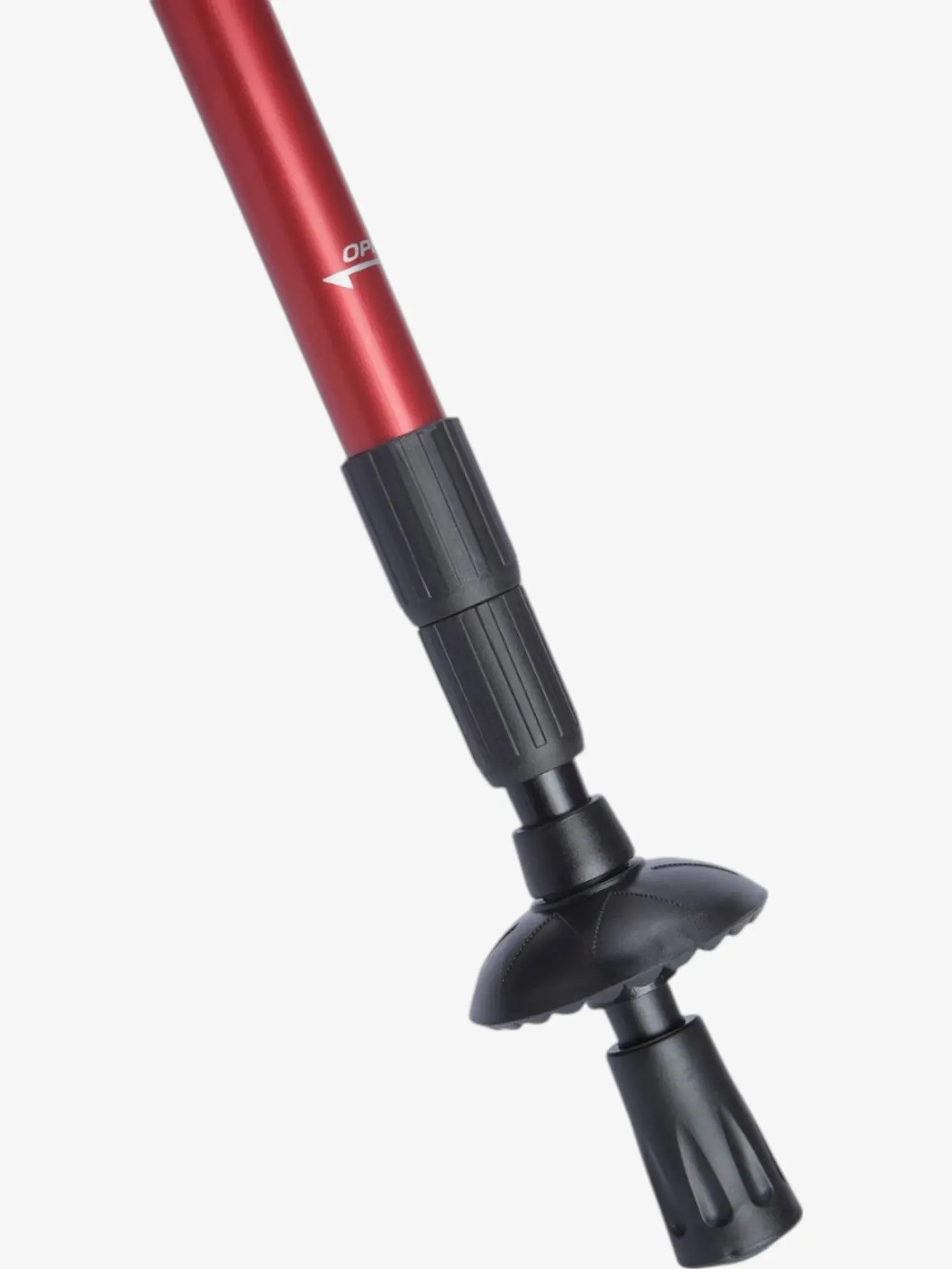 Baston Telescopico Montagne Trekking Rojo
