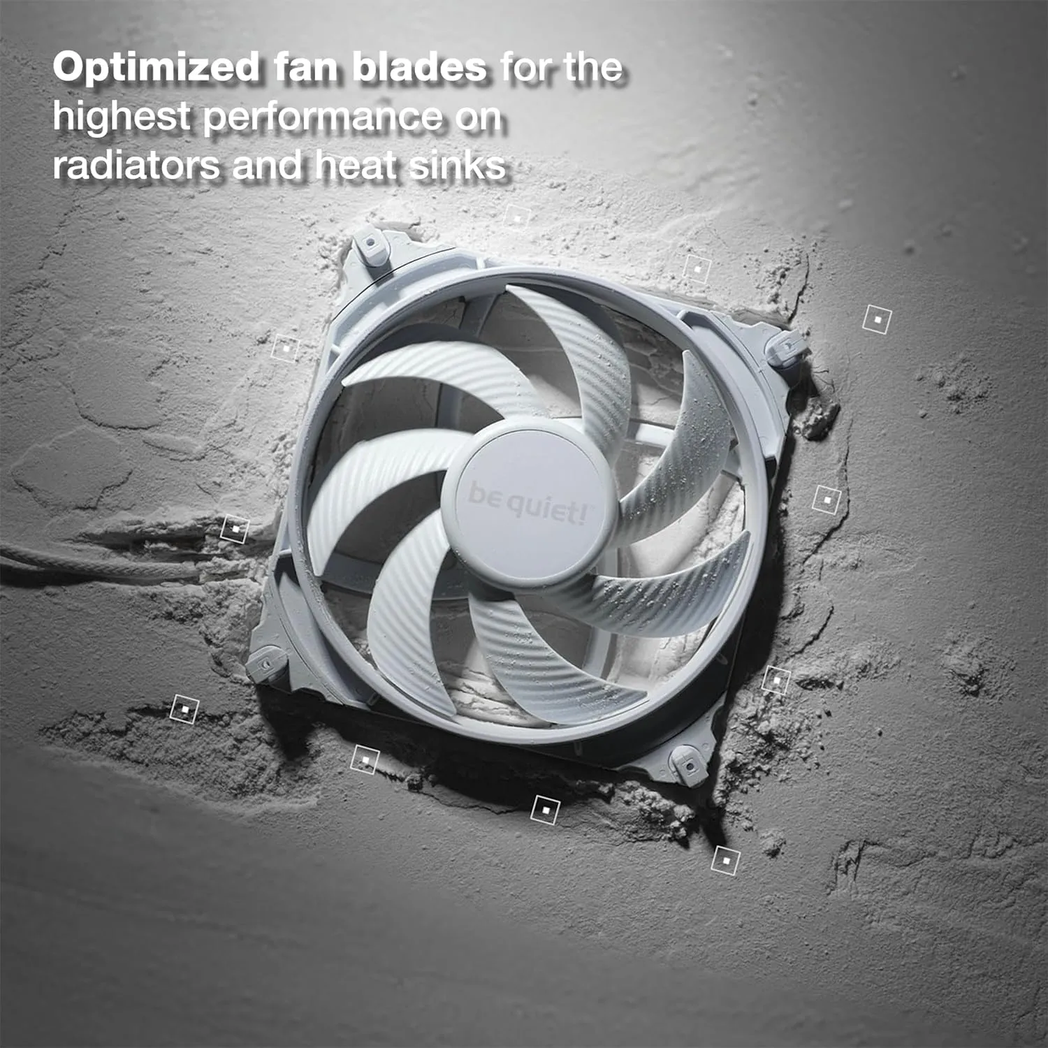 be quiet! Silent Wings 4 Cooling Fan | 140mm PWM high-Speed | White | BL117