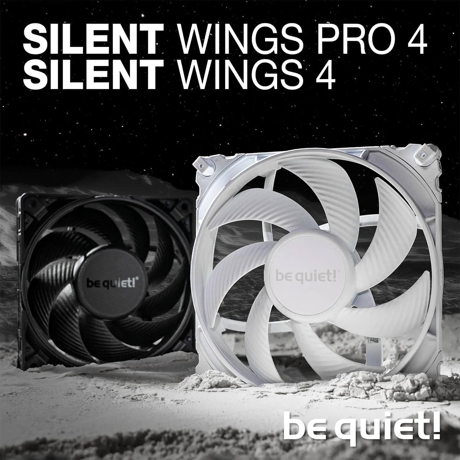 be quiet! Silent Wings 4 Cooling Fan | 140mm PWM high-Speed | White | BL117