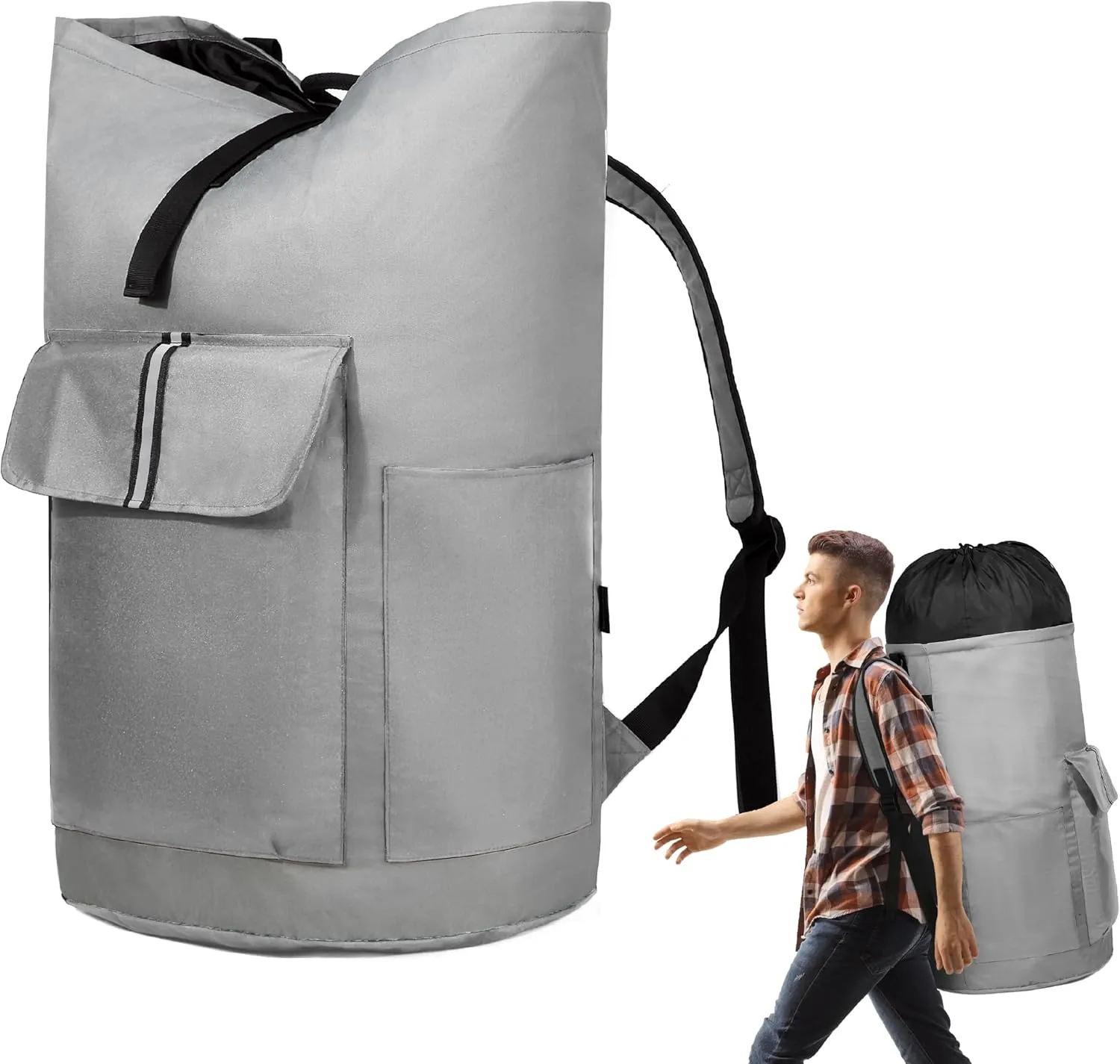 BeeGreen Laundry Backpack Bag Extra Large Heavy Duty