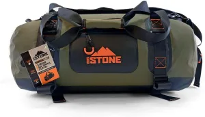 Big Stone Fully Waterproof, airtight, Submersible, Heavy Duty, Rugged, Scuba Zipper Dry Bag - Carry as Duffel, Backpack or Shoulder - Small (40 Liter)