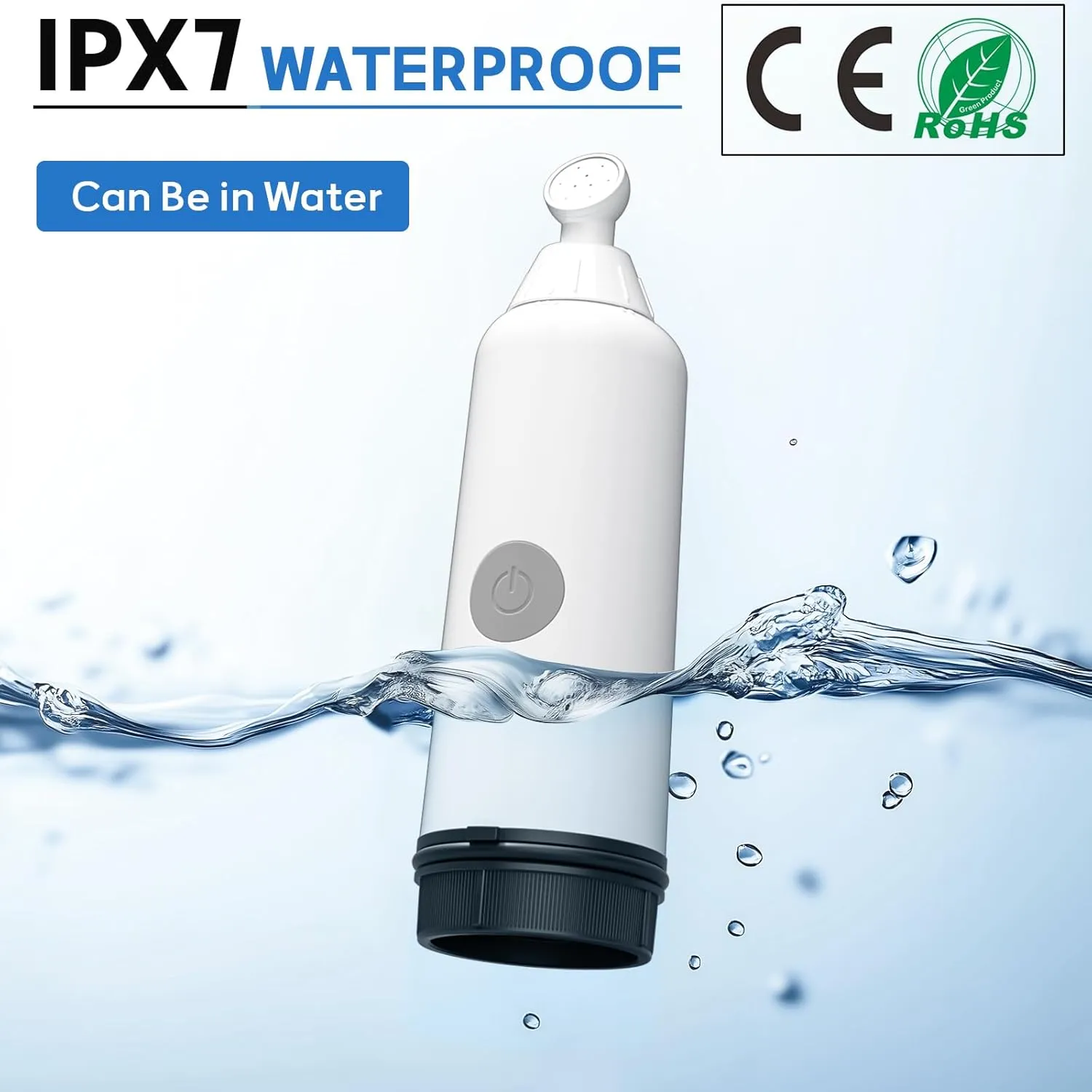 BIGCOW Portable Travel Bidet, Electric Bidet with 3 Spray Modes, IPX7 Waterproof ＆ Rechargeable, Mini Toilet Water Sprayer for Personal Hygiene, Postnatal Care, Perineal & Hemorrhoid