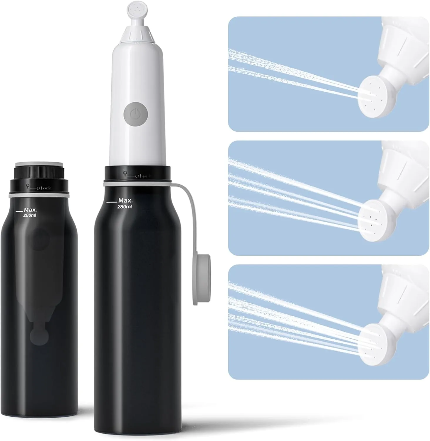 BIGCOW Portable Travel Bidet, Electric with 3 Spray Modes, IPX7 Waterproof ＆ Rechargeable, Mini Bidet Toilet Water Sprayer for Personal Hygiene, Postnatal Care, Perineal & Hemorrhoid