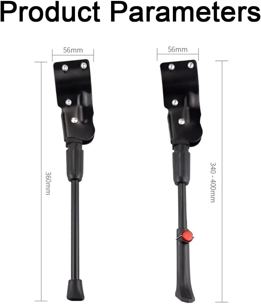 Bike Kickstand for Orbea Avant 2010, Adjustable Bicycle Kickstand, Suit Mountain Bike, Concealed Spring-Loaded Latch, Aluminum Rear Side Bicycle Stand,C