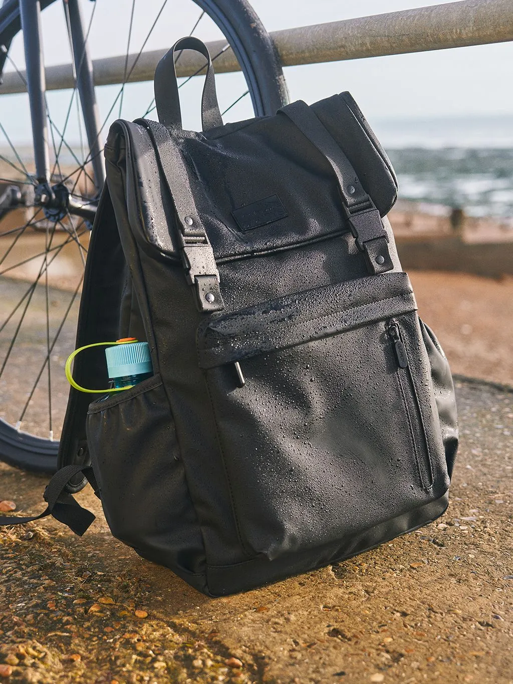 Black Pantai Waterproof Backpack