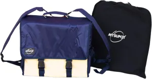 BLUE 15"x14"x6" Binder Backpack, Training Bag w/Laptop Compartment, Handbag, 600D Polyester