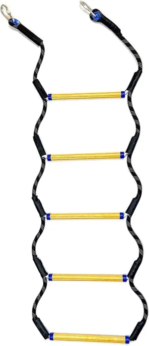 Boat Rope Ladder Portable Marine Boarding Rope Ladder Heavy Duty Climbing Rope Outdoor Ladder for Inflatable Boat