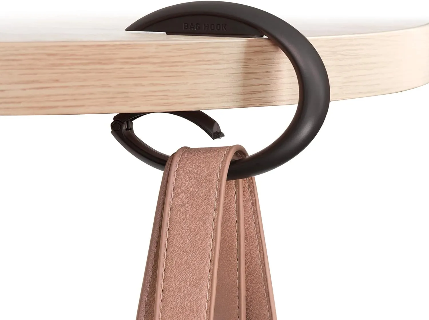 Bobino | Purse Hook | Bag Hook & Bag Holder For Table | Portable Purse Hanger | Purse Hook For Table & Purse Hook For Desk | Travel Luggage Hook | Purse Holder | Purse Accessories For Women | Charcoal