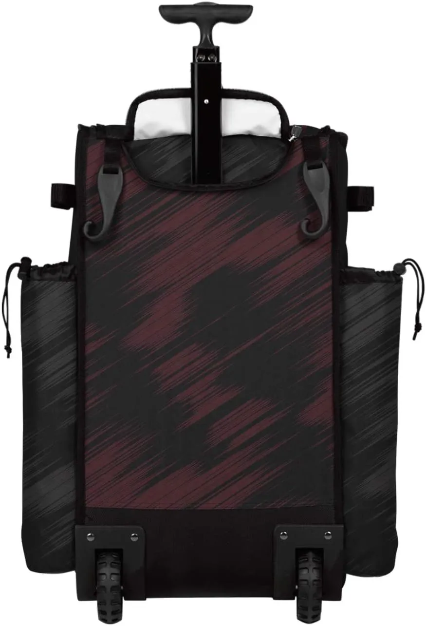 Boombah Rolling Superpack 2.0 Scratch Baseball/Softball Gear Bag - 23-1/2" x 13-1/2" x 9-1/2" - Multiple Colors - Telescopic Handle and Holds 4 Bats - Wheeled Version