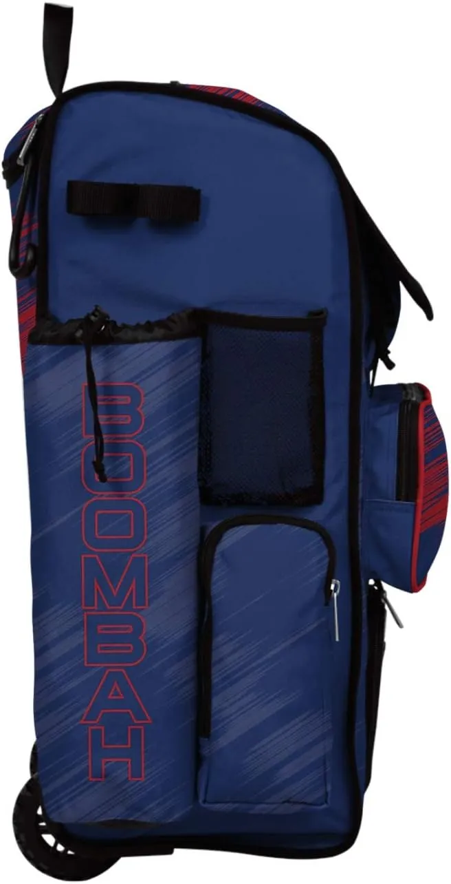 Boombah Rolling Superpack 2.0 Scratch Baseball/Softball Gear Bag - 23-1/2" x 13-1/2" x 9-1/2" - Multiple Colors - Telescopic Handle and Holds 4 Bats - Wheeled Version