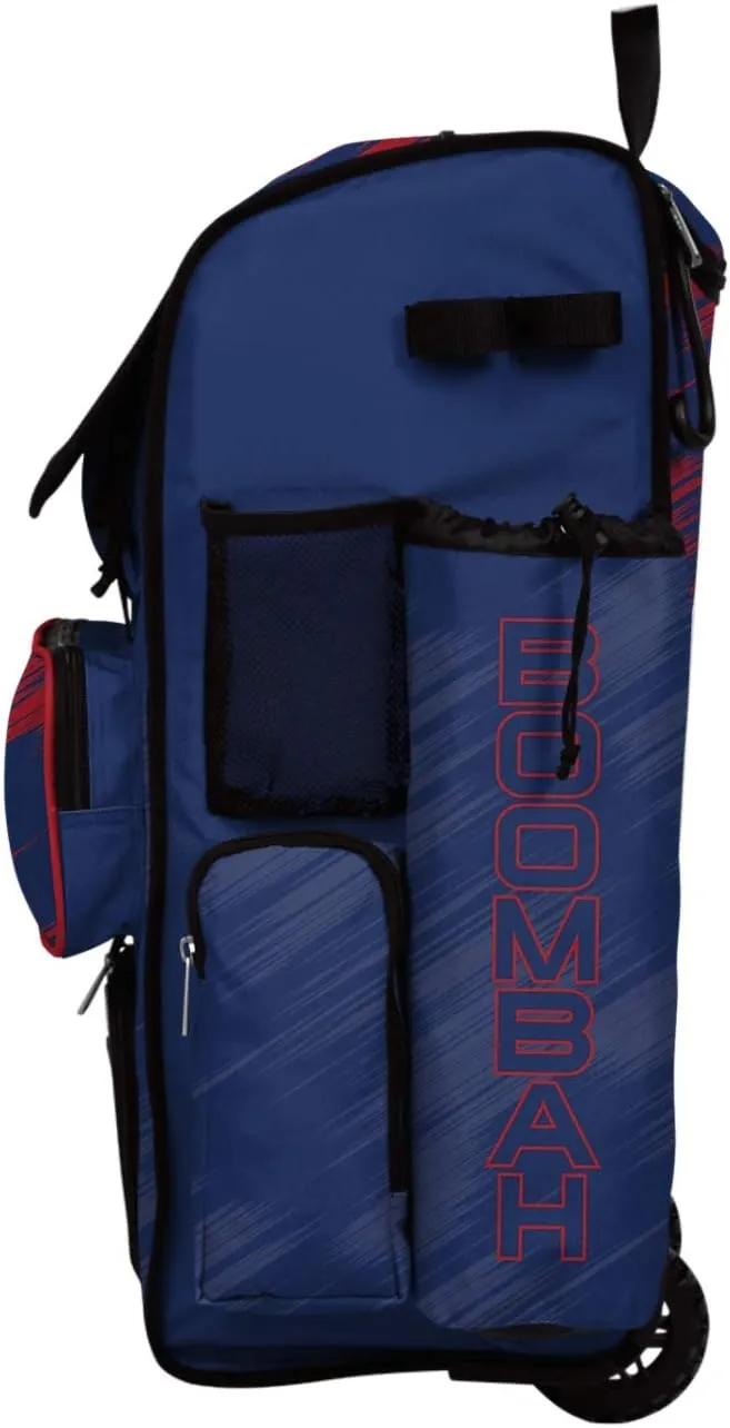 Boombah Rolling Superpack 2.0 Scratch Baseball/Softball Gear Bag - 23-1/2" x 13-1/2" x 9-1/2" - Multiple Colors - Telescopic Handle and Holds 4 Bats - Wheeled Version