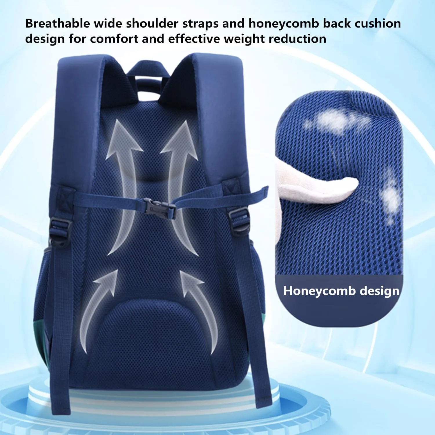 Boys Backpack Astronaut Sports Kids Backpack Space Schoolbag for Girls&Boys Elementary Student Bookbag
