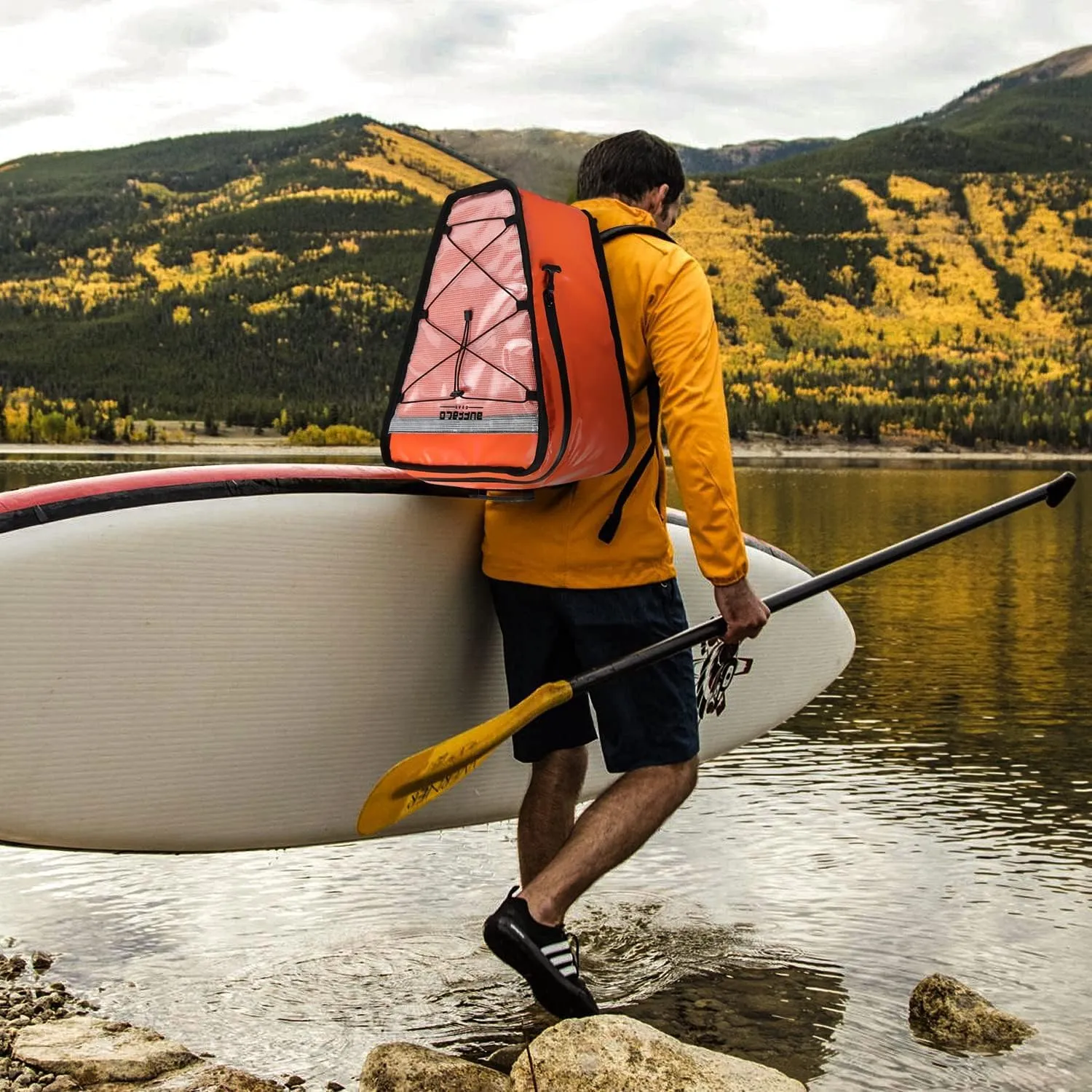 Buffalo Gear Insulated Kayak Cooler 15" x 18" Waterproof Kayak Cooler Bag with Shoulder Straps for Fishing, Kayaking-Keep Your Catch or Drinks Cold All Day