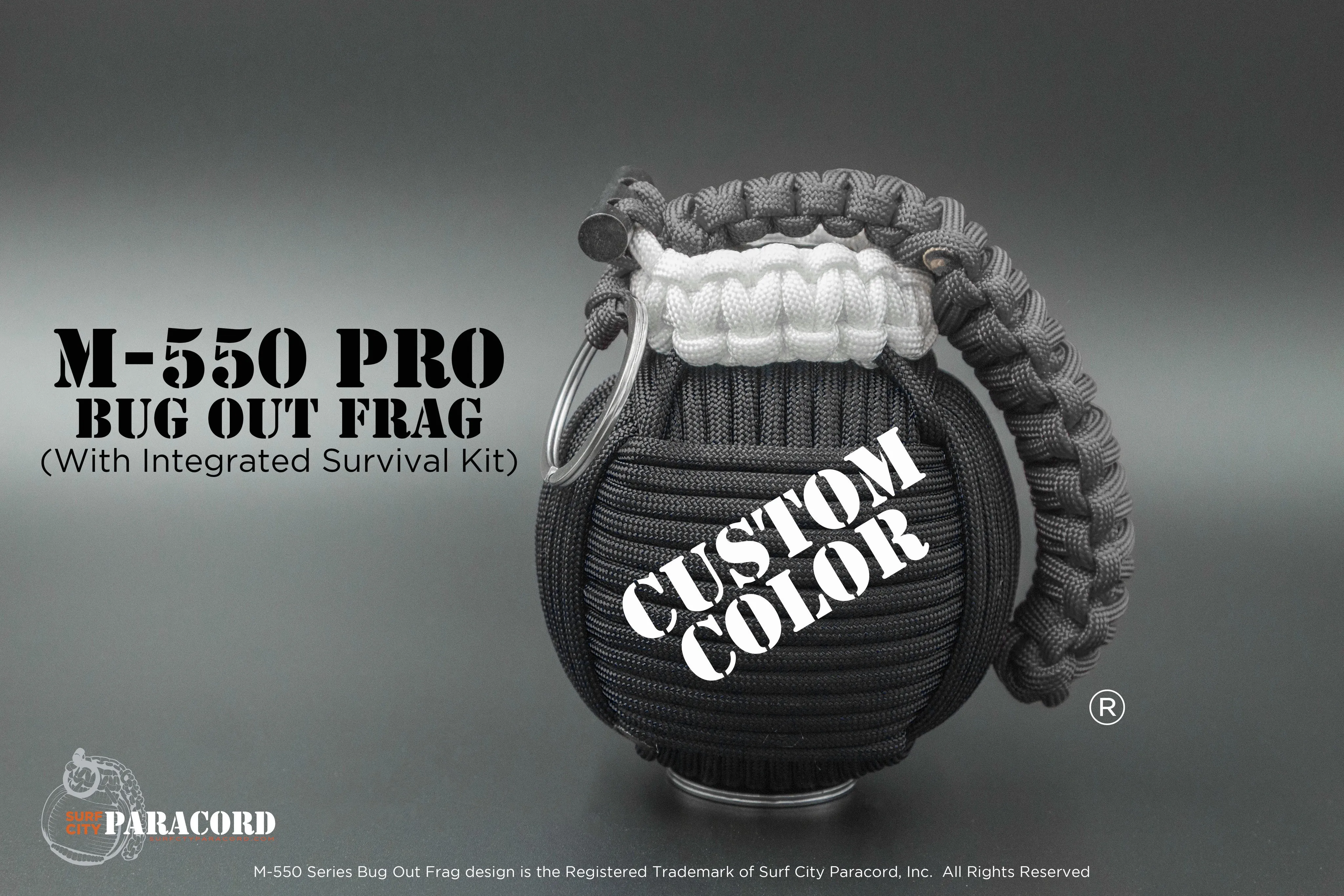 Bug Out Frag® Pro Paracord Survival Kit (Custom Color)