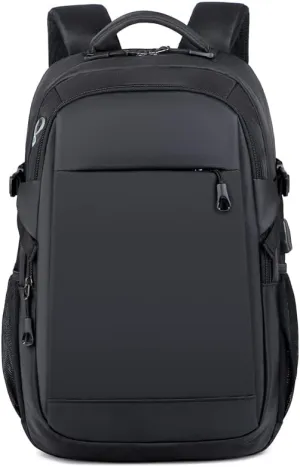 ByeRz Nylon shoulder bag with USB charging earphone hole fashion leather shoulder bag black