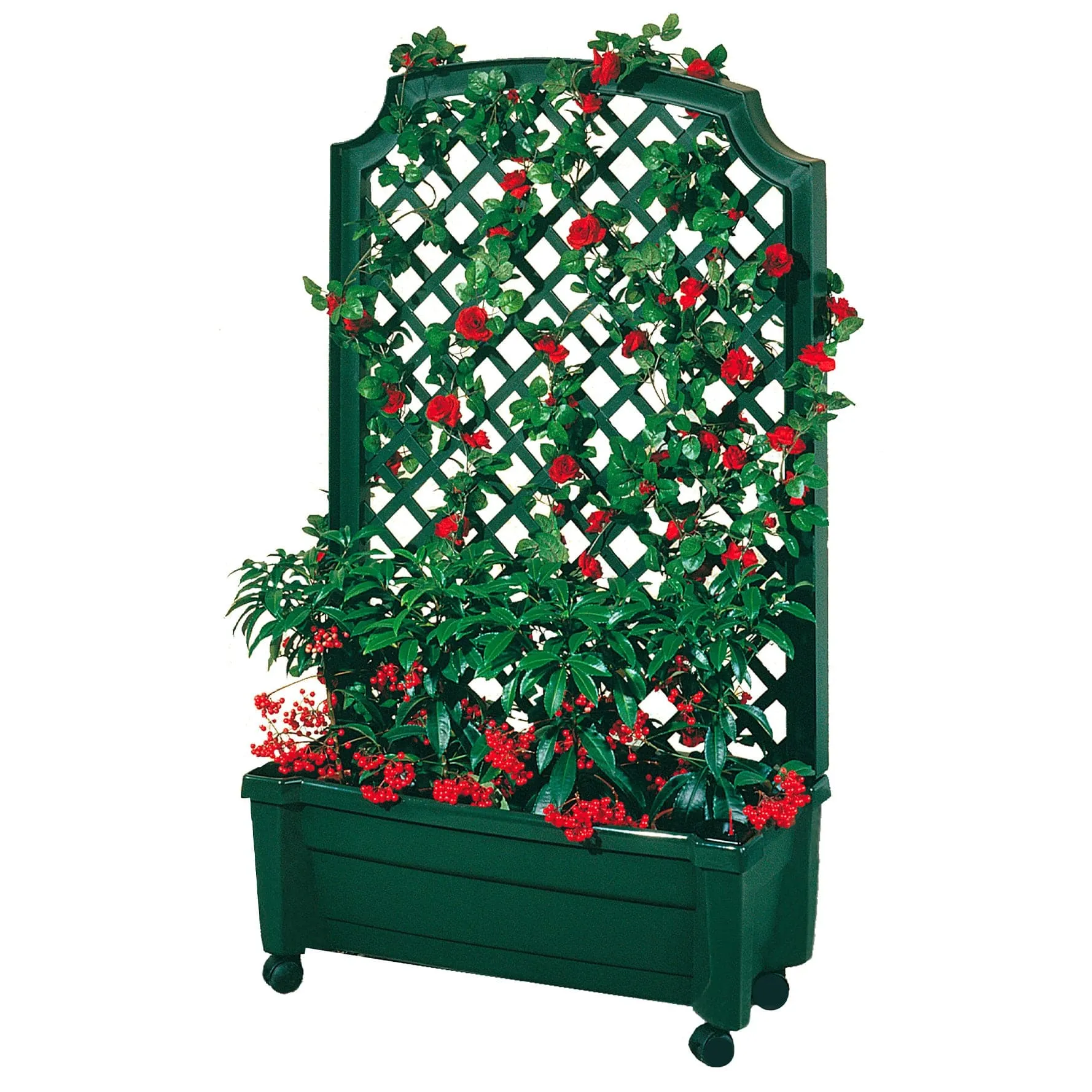 Calypso Planter Trellis Green