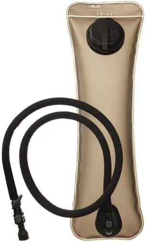 CamelBak 70 oz/2L MG Long Neck Reservoir - Tactical Hydration Bladder - Leak-Proof Water Bladder - BPA-Free, Brown