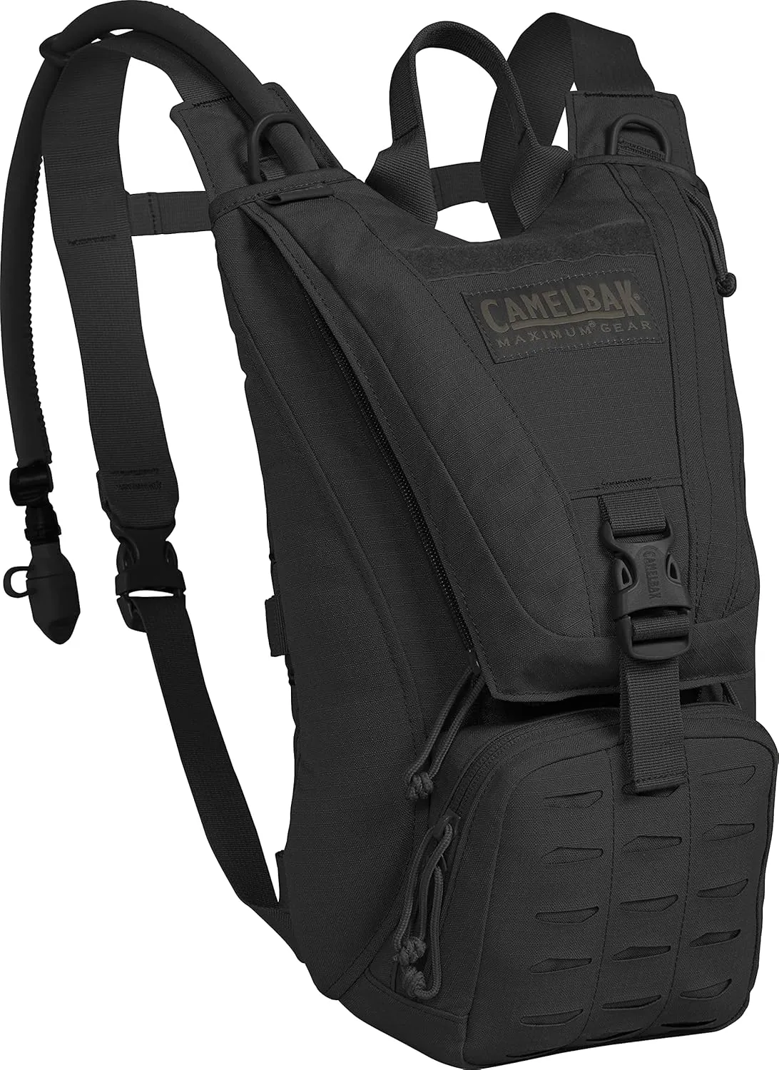 CamelBak Ambush Hydration Pack, Black, with 100oz (3.0L) Mil-Spec Crux Reservoir, One Size