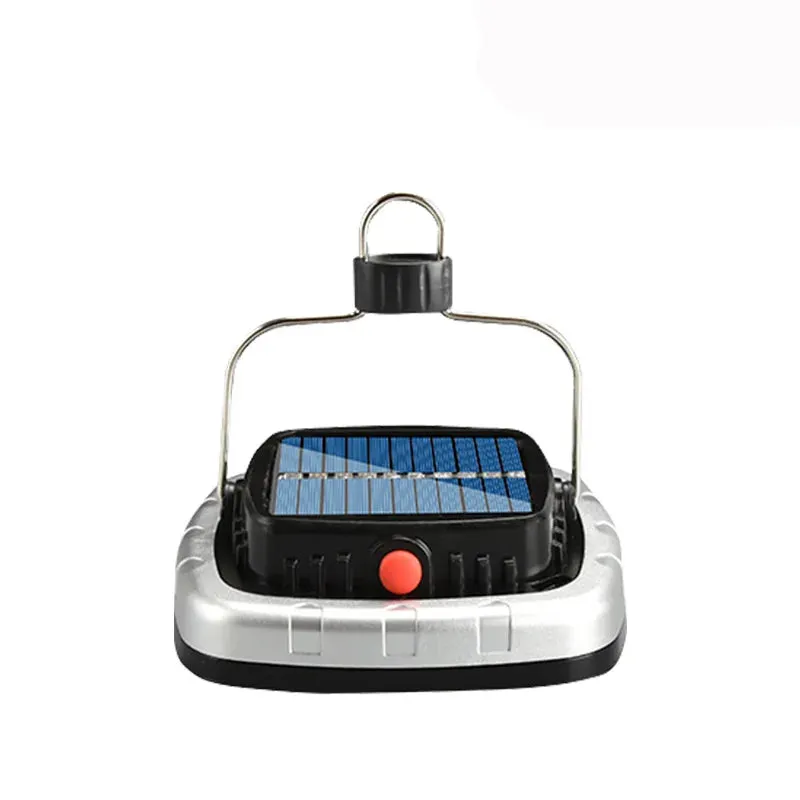 Camping Lanterns COB Solar Tent Lamp - Portable USB Rechargeable Battery Hanging Hook Light