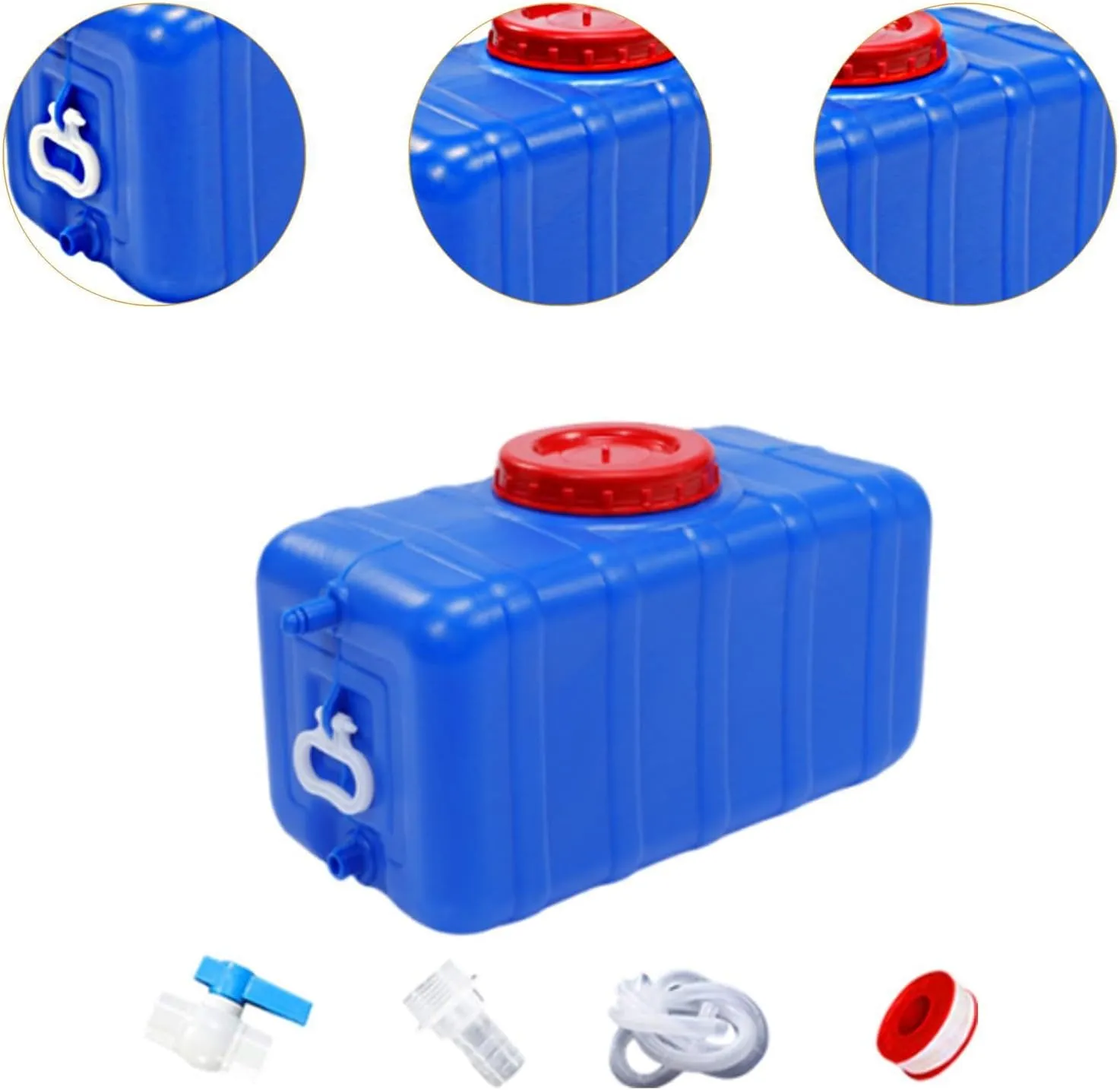Camping Water Storage Tank Drink Container Portable Large Capacity Water Reservoir Storage Barrel for Outdoor Emergency RV, 50L