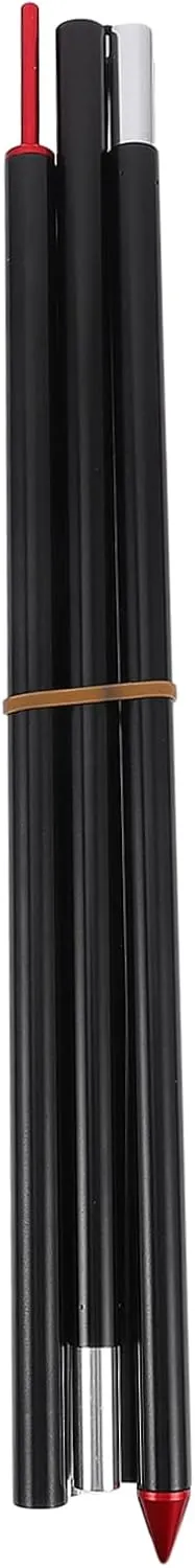 Canopy Poles for Tarp Tent Awning Rod Stand 5 Sections Extendable Sturdy Aluminum Alloy Ideal for Camping Beach