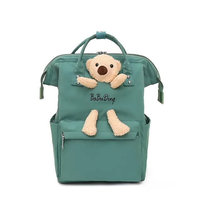 Cartoon Bear Nylon Waterproofing Backpack