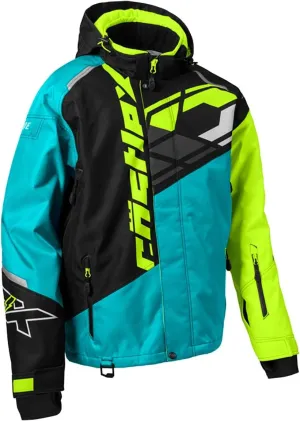 Castle X Men's Code G4 Snowmobile Jacket (Turquoise/Black/Hi-Vis - X-Large)