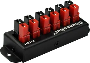 Chunzehui F-1011 6-Position 45A Power Pole Distribution Block Module, Connector Power Splitter Distributor Source Strip.