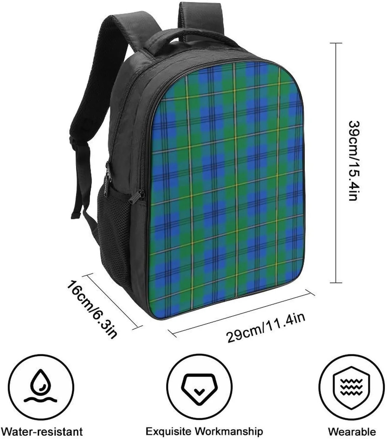 Clan Johnstone Johnston Double Compartment Large Capacity Backpack Unisex