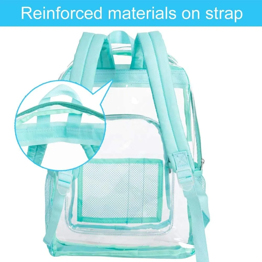 Clear Backpack, Heavy Duty Transparent Bookbag for Women and Men