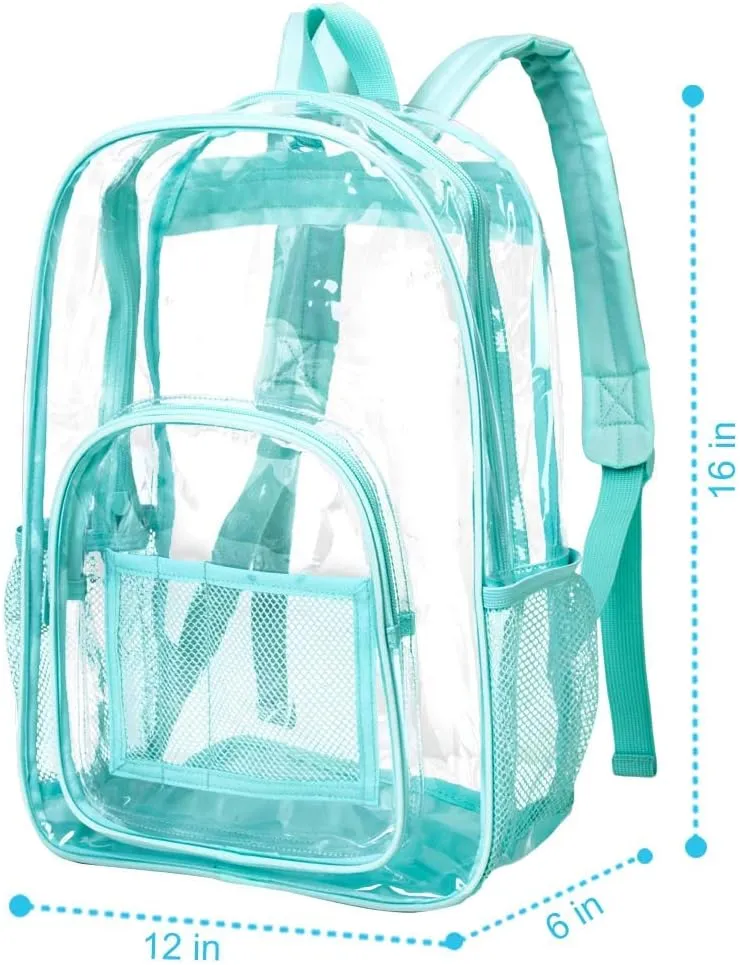 Clear Backpack, Heavy Duty Transparent Bookbag for Women and Men