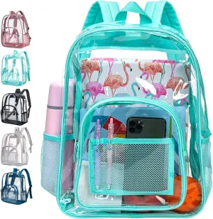 Clear Backpack, Heavy Duty Transparent Bookbag for Women and Men