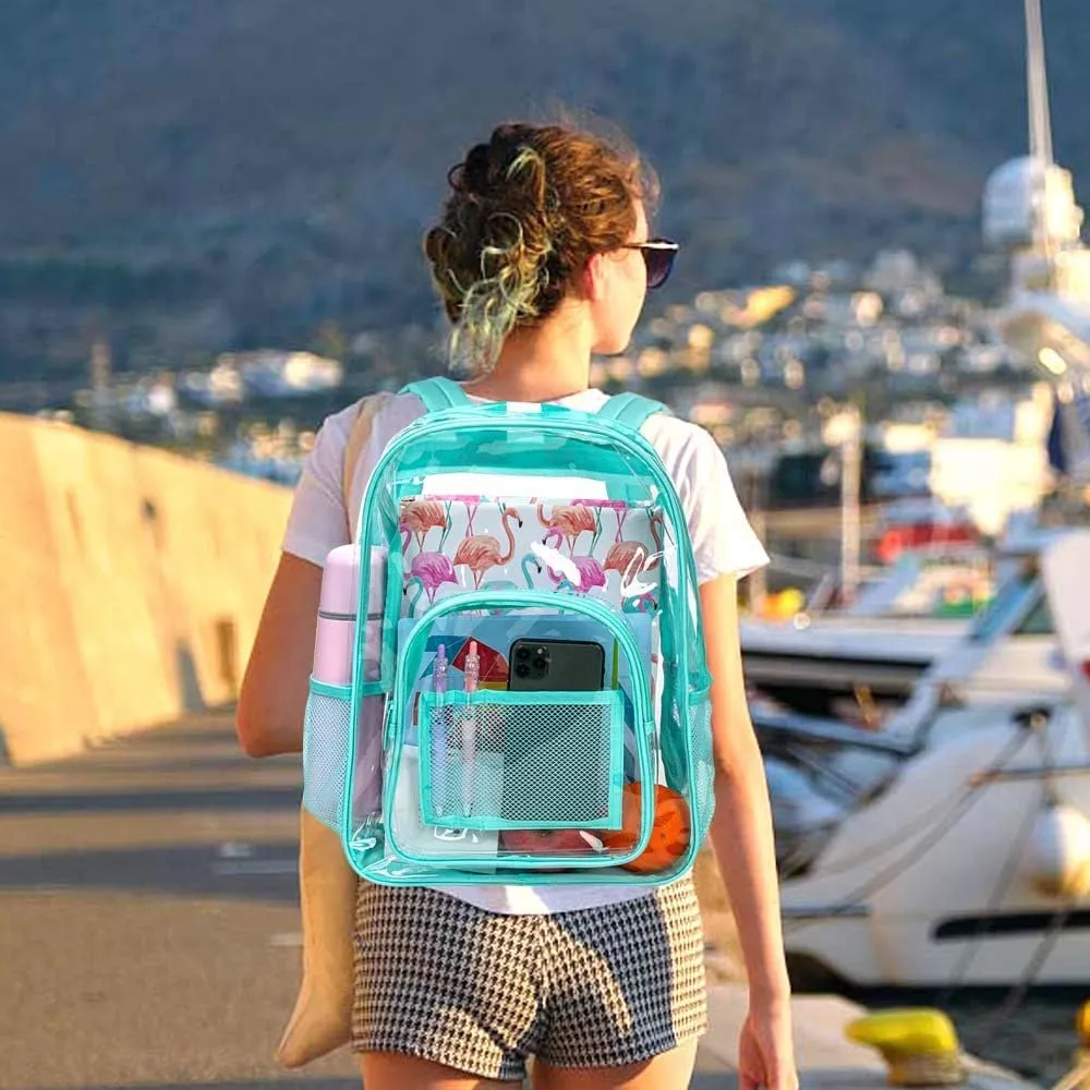Clear Backpack, Heavy Duty Transparent Bookbag for Women and Men