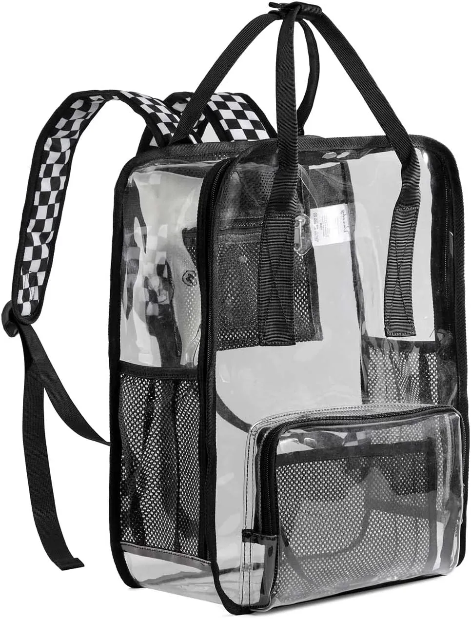 Clear backpack,VASCHY HeavyDuty Transparent See Through School Backpack BookBag
