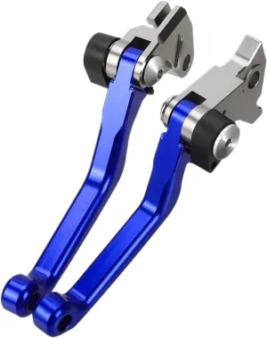 Clutch Brake Lever Set for KX60 for KX-60 for KX 60 1983-1995 1996 1997 1998 1999 2000 2001 2002 2003 Motorcycle Pivot Brake Clutch Levers Grip Brake Clutch Lever(Blue)