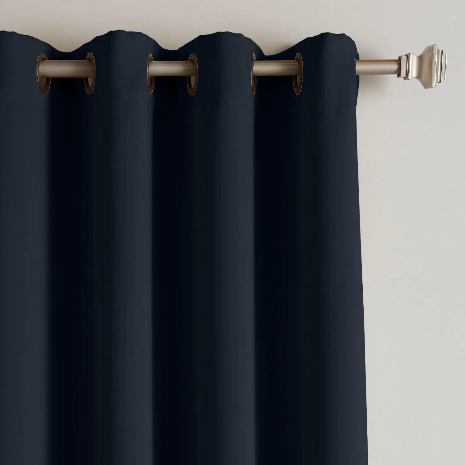 cololeaf Outdoor Curtain for Patio Waterproof Grommet Top Thermal Insulated Blackout Outdoor Curtain Drape, Porch, Gazebo, Pergola, Cabana, Dock, Beach Home - Navy 52W x 84L Inch (1 Panel)