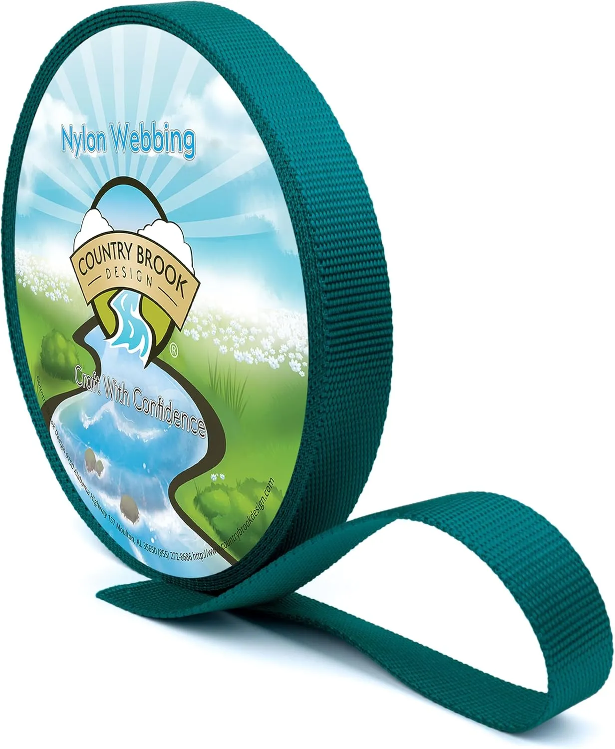 Country Brook Design - Premium 3/4 Inch Nylon Webbing - 3,000 lb Strength 100% Pure Heavy Duty Nylon Strap - 30  Vibrant Colors