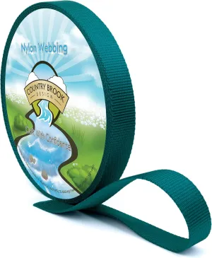 Country Brook Design - Premium 3/4 Inch Nylon Webbing - 3,000 lb Strength 100% Pure Heavy Duty Nylon Strap - 30  Vibrant Colors