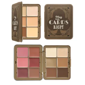 Cream Blush and Concealer Palette - 12 Color Long-Lasting Face Blusher & Contour Highlighter | 2-In-1 Natural Cheek Tint for Girls | Versatile Makeup for All Skin Tones