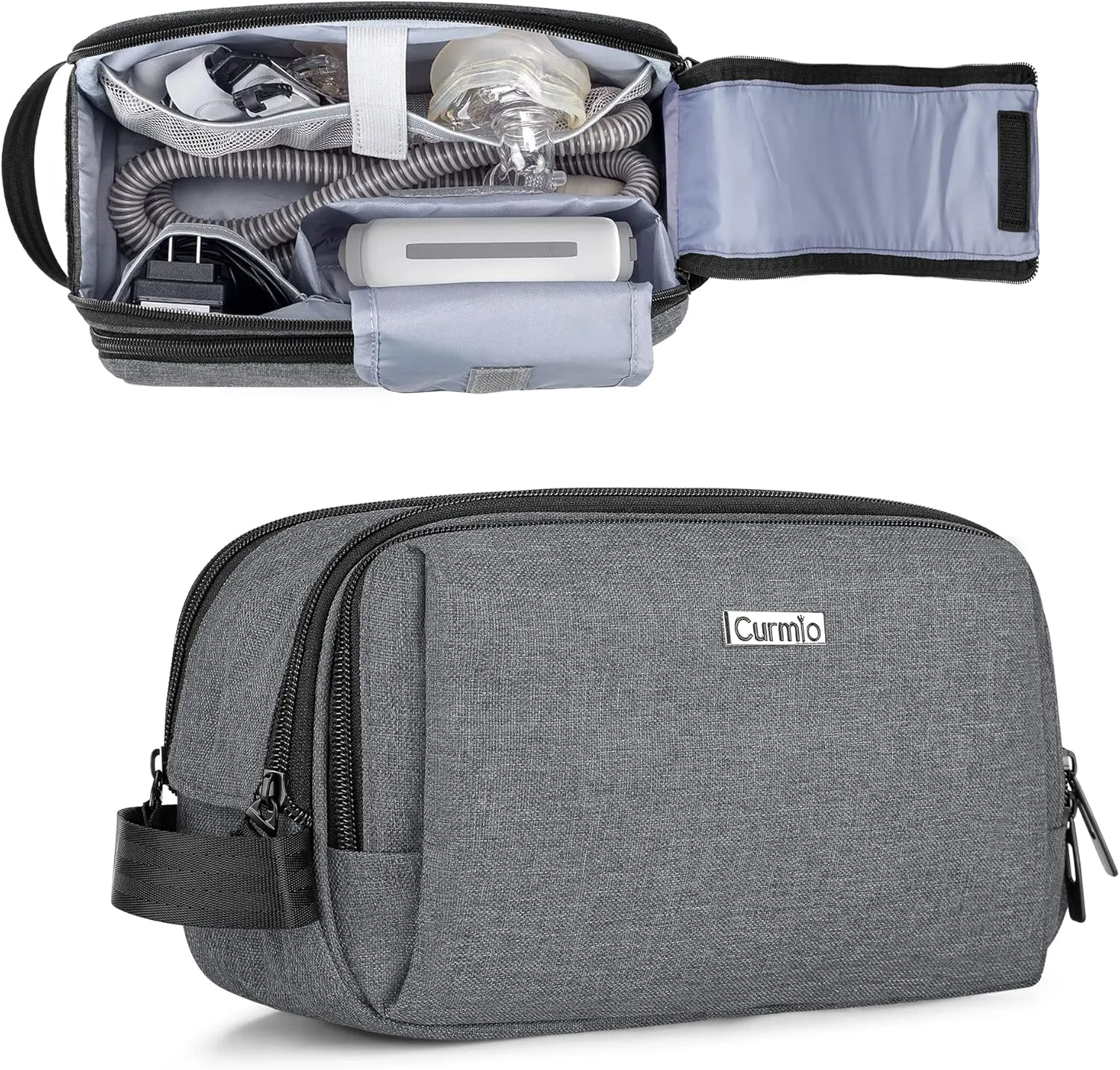 CURMIO CPAP Travel Bag Compatible with ResMed AirMini Machine, Portable CPAP Supplies Carrying Case Storage Bag